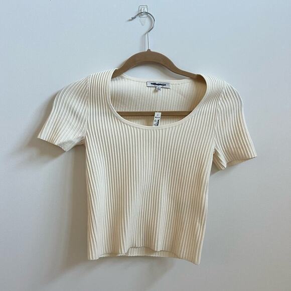 Madewell Ottoman Crop Sweater Tee - Picture 2 of 4
